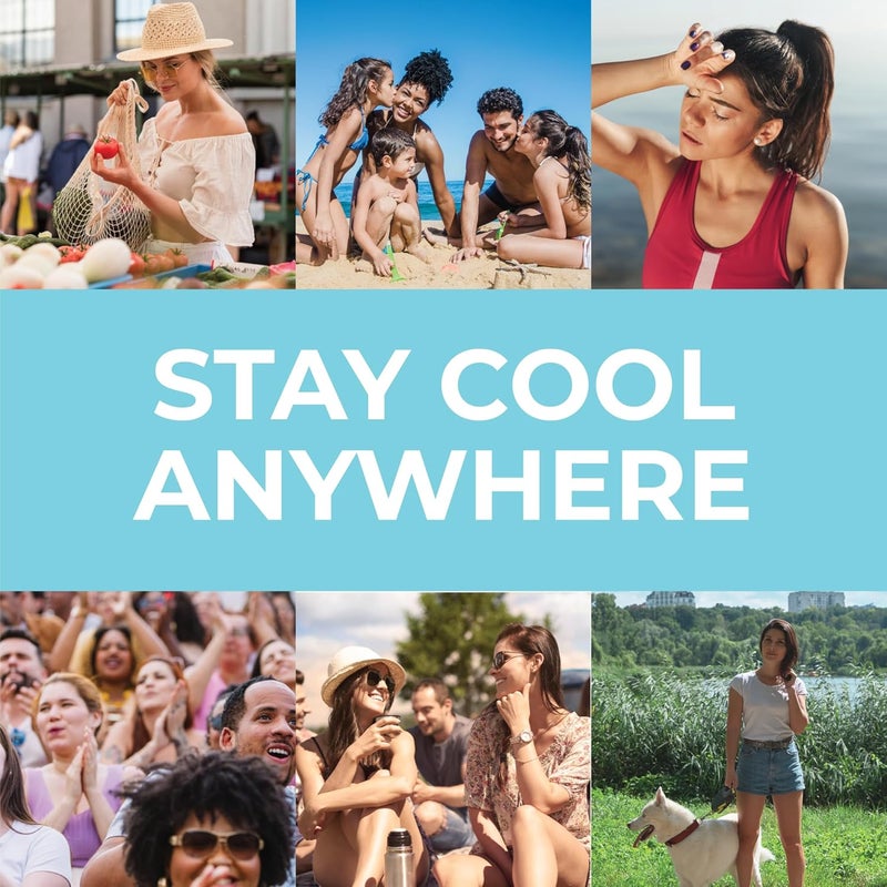 SHAKEitCOOL Original Cooling Towel – Be Cool in Style - Heat Relief, Soft, Lightweight, Sun Protection, Easy Clean - Perfect for Biking, Running, Yoga, Gym, Gardening - Softball - Image 5